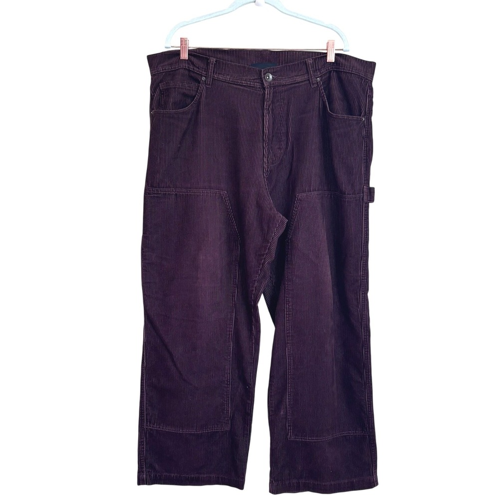 No Boundries Mens Baggy Double‎ Knee Carpenter Corduroy Pants 40X31 Brown Skater